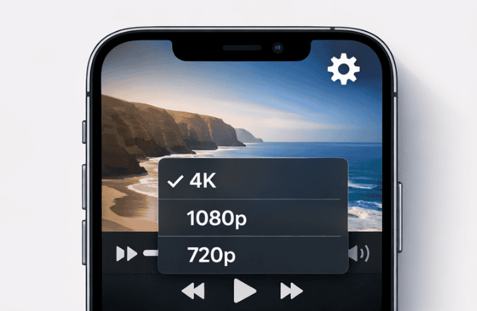 how to change video quality on iphone after recording